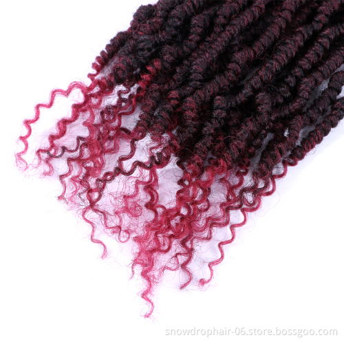 14 Inch Synthetic Kinky Twist Crochet Hair Pre Looped Crochet Braids Pre Twisted Hair Braids Bomb Twist Crochet Hair